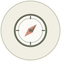 Illustration of a compass